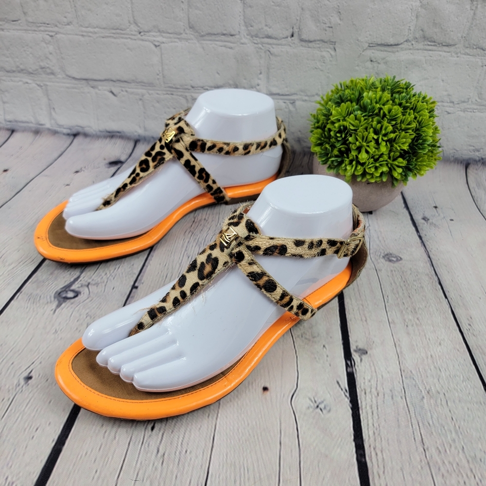 Sperry Leopard Print Sandals Size 7.5